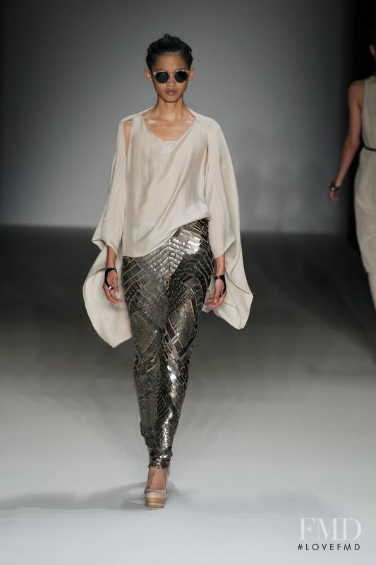 Karmay Ngai featured in  the Dawid Tomaszewski fashion show for Spring/Summer 2014