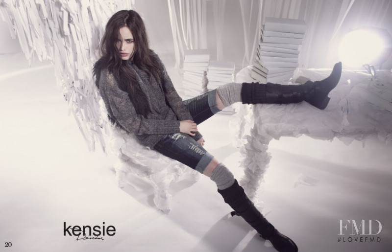 Sarah Stephens featured in  the kensie advertisement for Autumn/Winter 2010