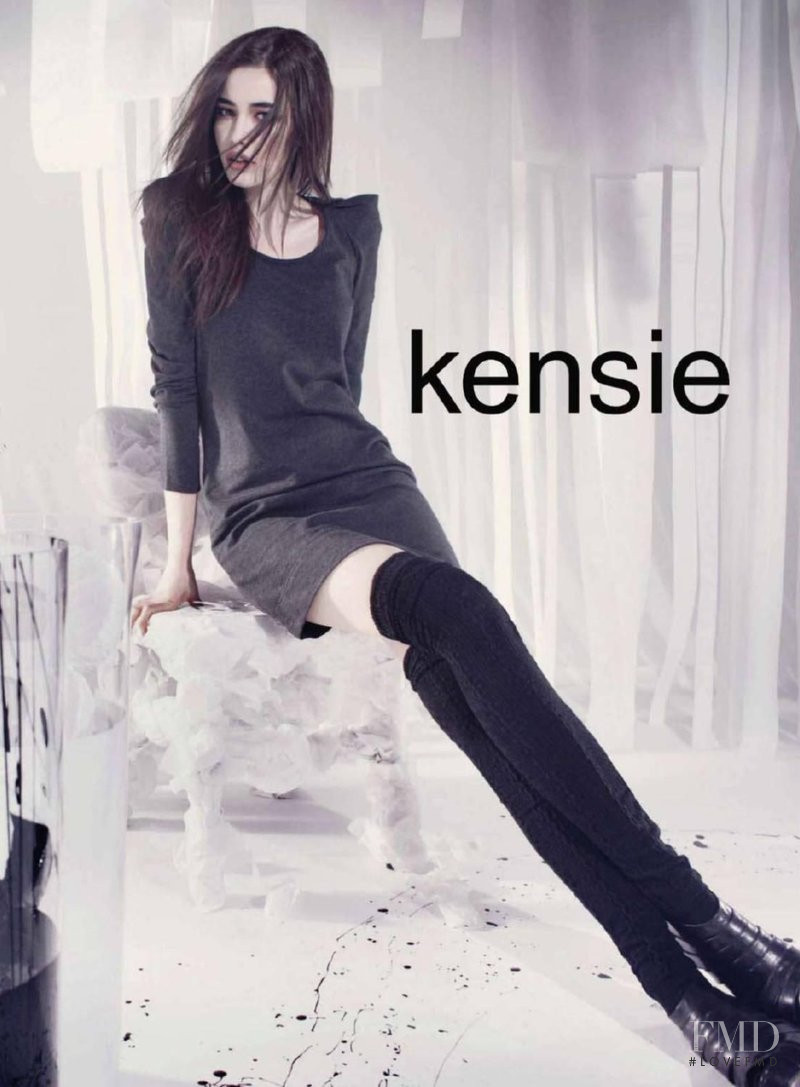 Sarah Stephens featured in  the kensie advertisement for Autumn/Winter 2010