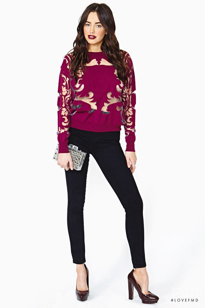 Sarah Stephens featured in  the Nasty Gal catalogue for Autumn/Winter 2013