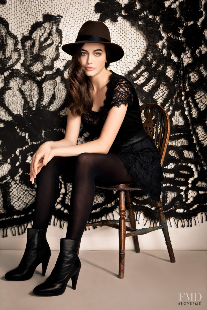 Sarah Stephens featured in  the JBC Alice Temperley lookbook for Fall 2012