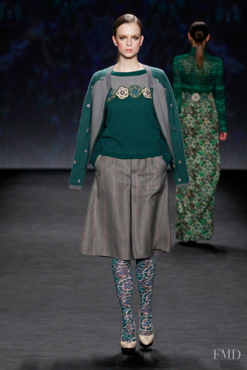 Alisha Judge featured in  the Vivienne Tam fashion show for Autumn/Winter 2014