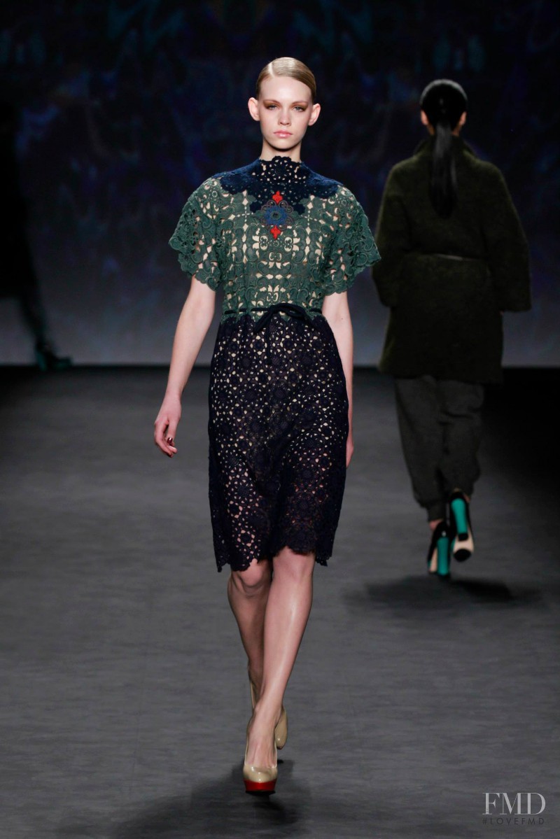 Charlotte Nolting featured in  the Vivienne Tam fashion show for Autumn/Winter 2014
