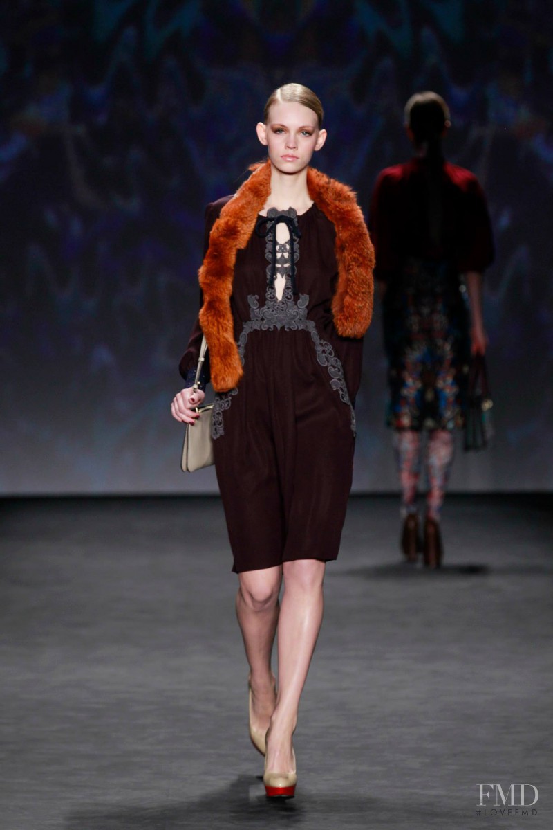 Charlotte Nolting featured in  the Vivienne Tam fashion show for Autumn/Winter 2014