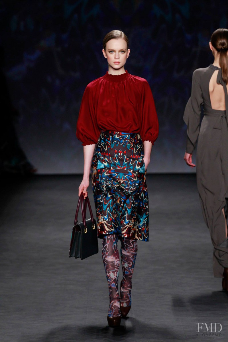 Alisha Judge featured in  the Vivienne Tam fashion show for Autumn/Winter 2014