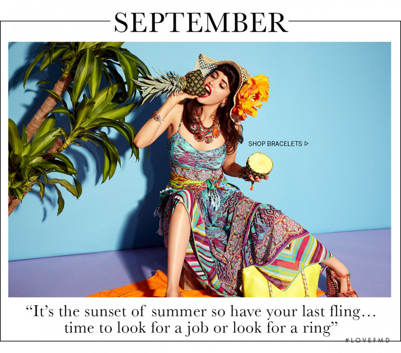 Sarah Stephens featured in  the Betsey Johnson Calendar Girls lookbook for Spring/Summer 2014