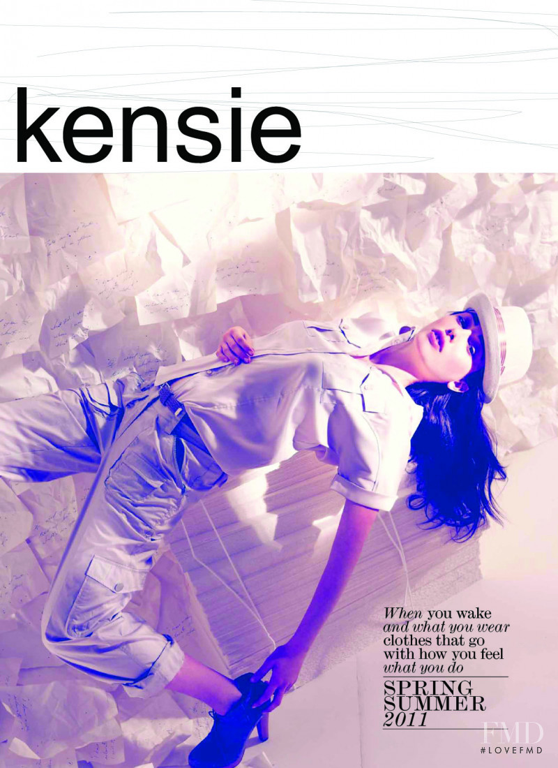 Sarah Stephens featured in  the kensie advertisement for Spring/Summer 2011