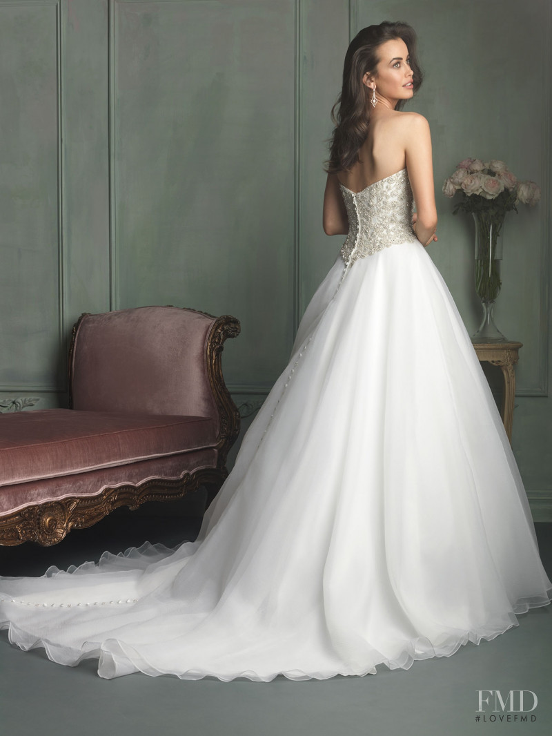 Sarah Stephens featured in  the Allure Bridals catalogue for Spring/Summer 2014