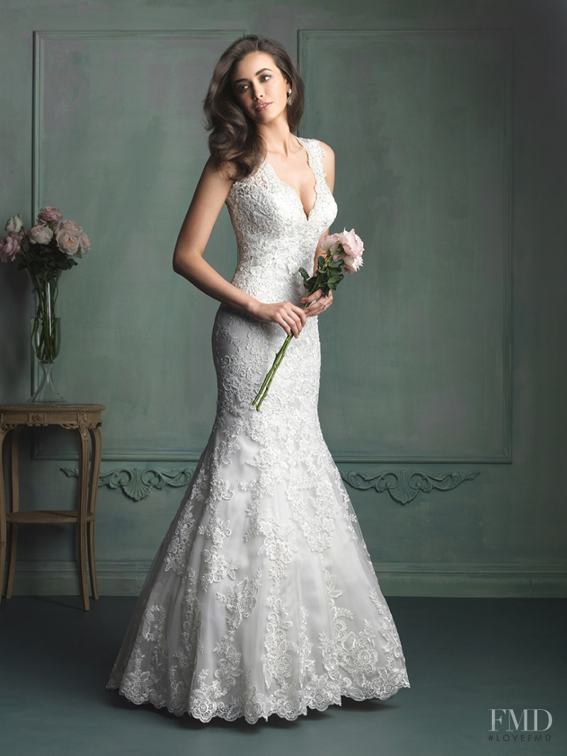 Sarah Stephens featured in  the Allure Bridals catalogue for Spring/Summer 2014