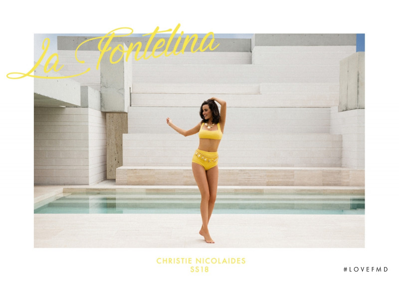 Sarah Stephens featured in  the Christie Nicolaides lookbook for Spring/Summer 2018