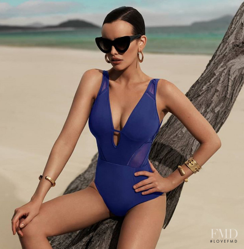 Sarah Stephens featured in  the JETS Swimwear Australia lookbook for Spring/Summer 2019