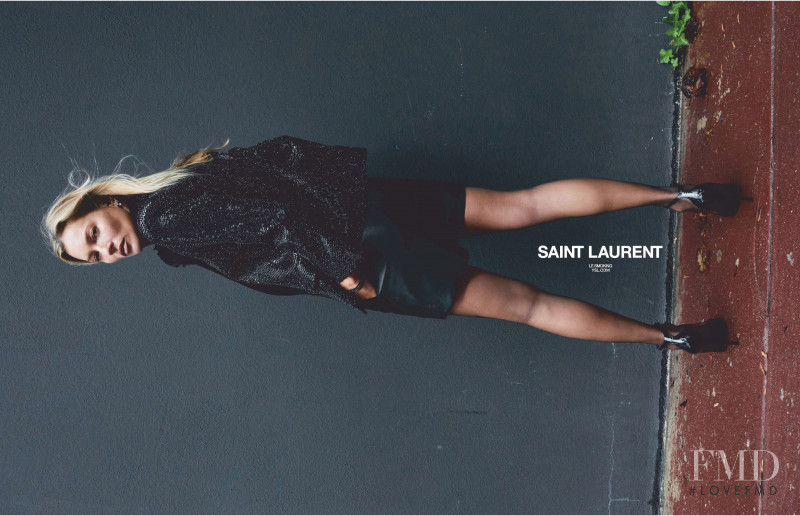 Kate Moss featured in  the Saint Laurent advertisement for Spring/Summer 2020