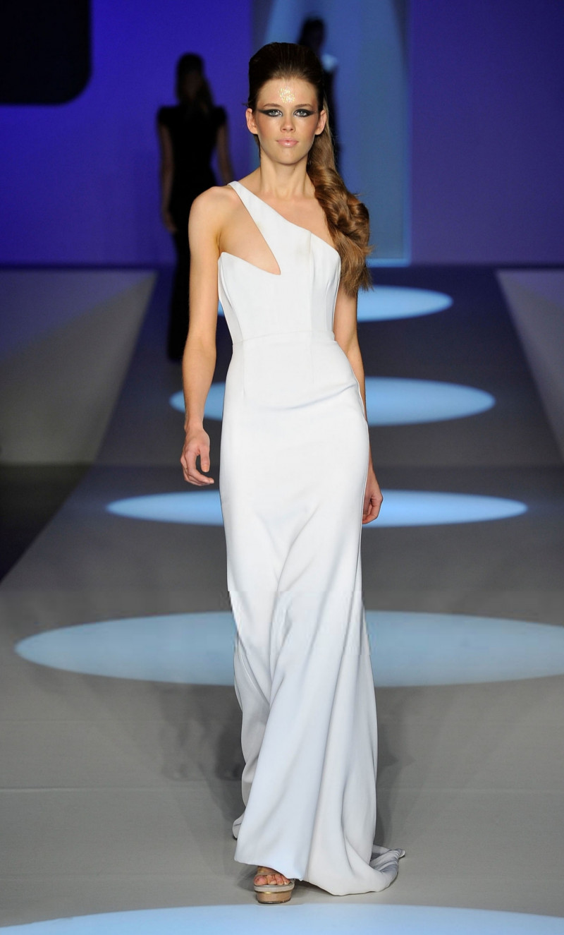 Victoria Lee featured in  the Alex Perry fashion show for Spring/Summer 2010