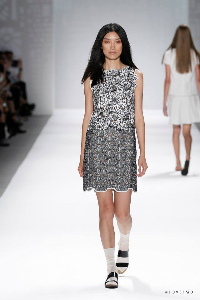 Meng Die Hou featured in  the Vivienne Tam fashion show for Spring/Summer 2014