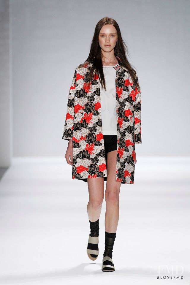 Haley Sutton featured in  the Vivienne Tam fashion show for Spring/Summer 2014