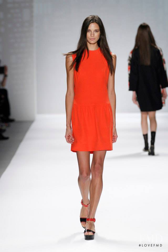 Anja Leuenberger featured in  the Vivienne Tam fashion show for Spring/Summer 2014