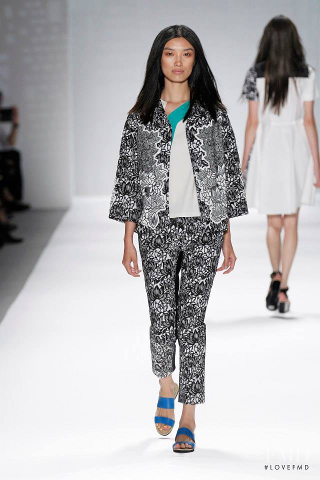 Meng Die Hou featured in  the Vivienne Tam fashion show for Spring/Summer 2014