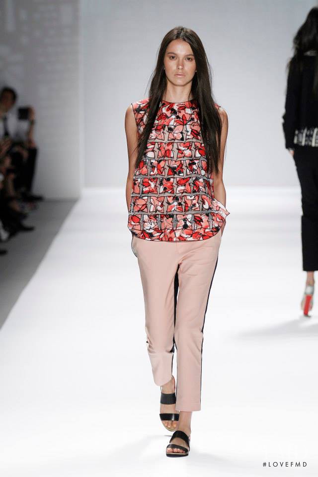 Dakota Dawn featured in  the Vivienne Tam fashion show for Spring/Summer 2014