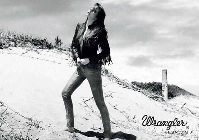 Sarah Stephens featured in  the Wrangler advertisement for Autumn/Winter 2010