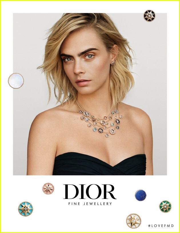Cara Delevingne featured in  the Dior Fine Jewelery advertisement for Autumn/Winter 2019