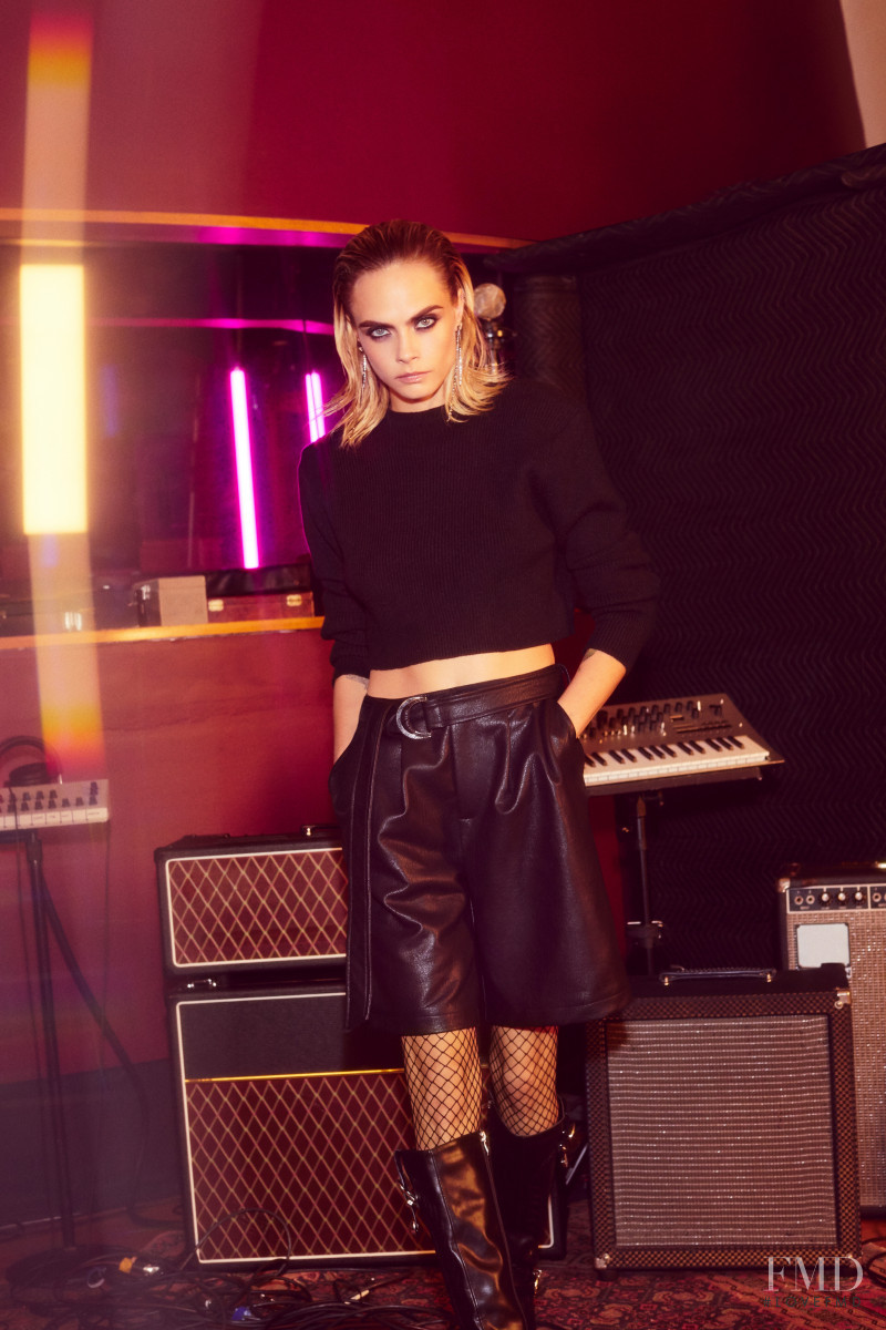 Cara Delevingne featured in  the Nasty Gal advertisement for Autumn/Winter 2019