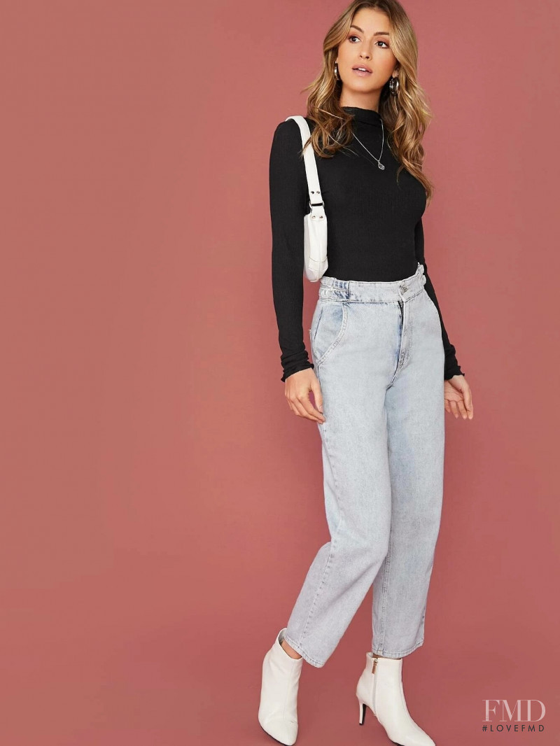 Jehane-Marie Gigi Paris featured in  the Shein catalogue for Autumn/Winter 2019