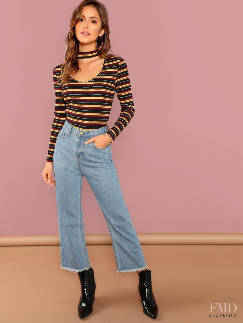 Jehane-Marie Gigi Paris featured in  the Shein catalogue for Autumn/Winter 2018