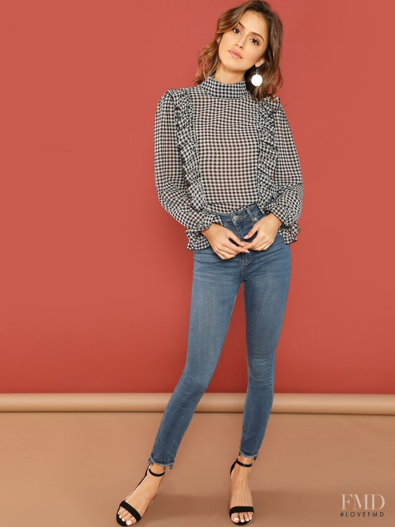 Jehane-Marie Gigi Paris featured in  the Shein catalogue for Autumn/Winter 2018