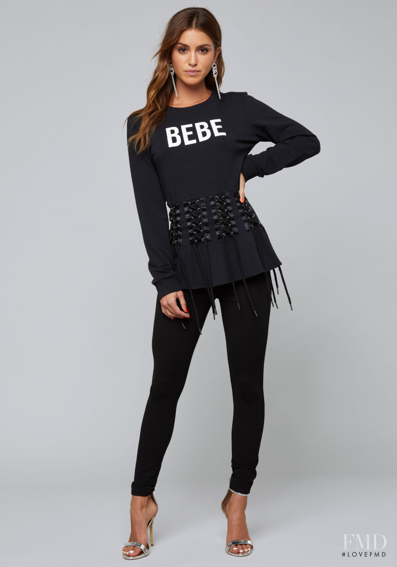 Jehane-Marie Gigi Paris featured in  the bebe catalogue for Autumn/Winter 2018