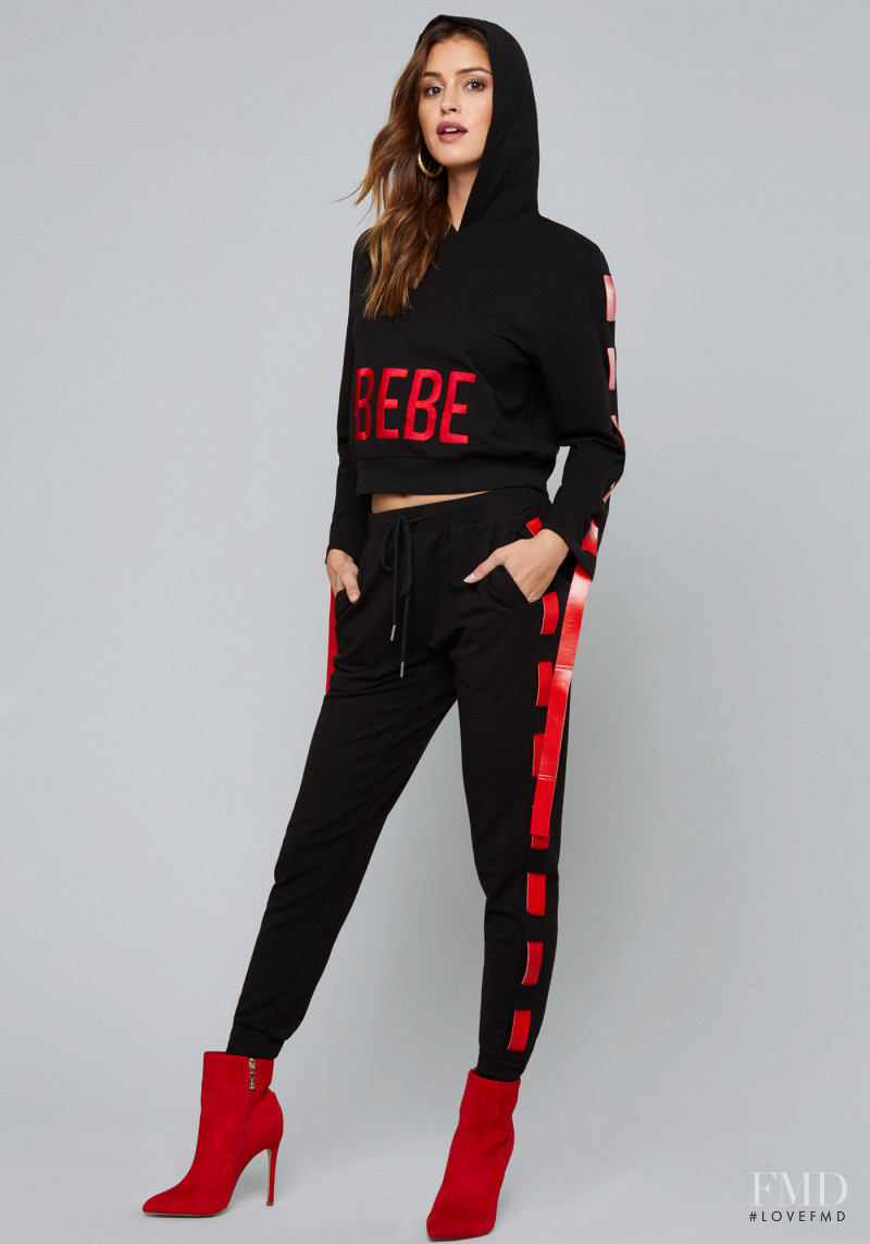 Jehane-Marie Gigi Paris featured in  the bebe catalogue for Autumn/Winter 2018