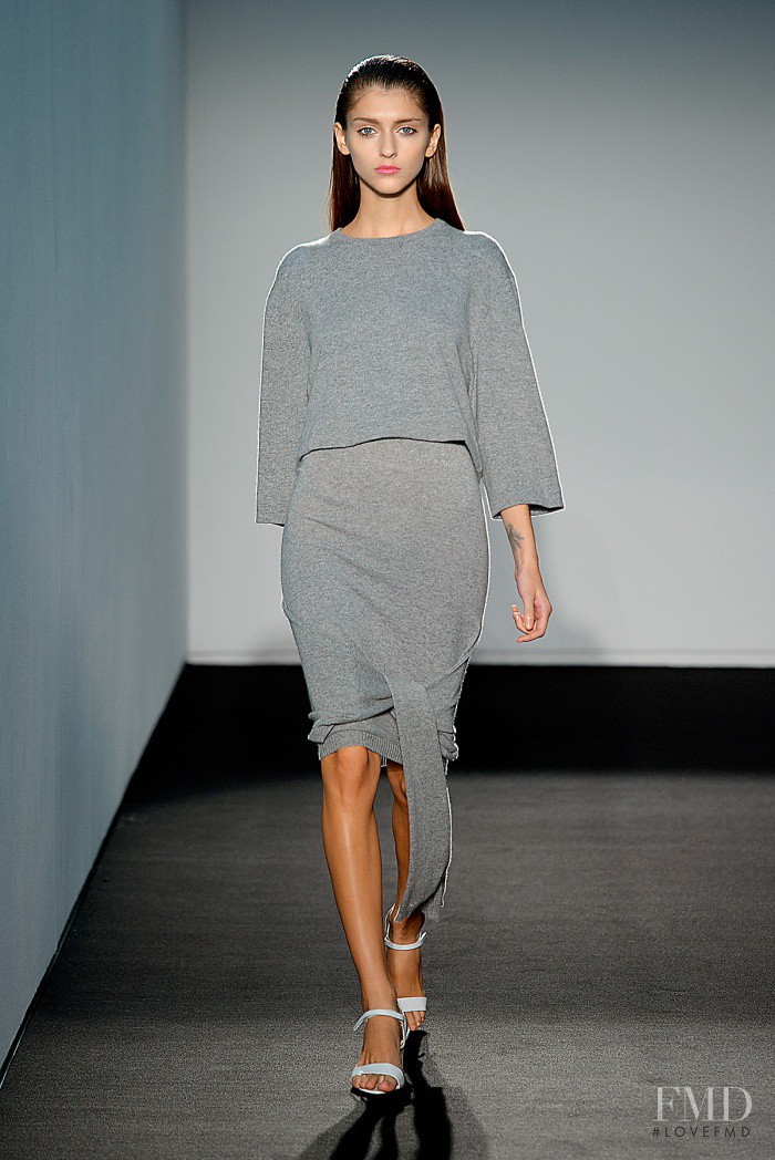 Alexandra Rudakova featured in  the Allude fashion show for Spring/Summer 2014