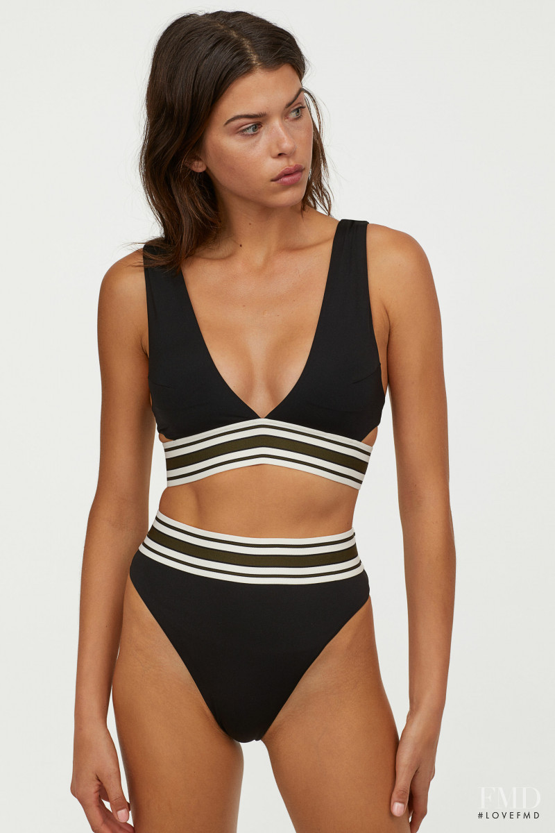 Georgia Fowler featured in  the H&M Swimwear catalogue for Spring 2019