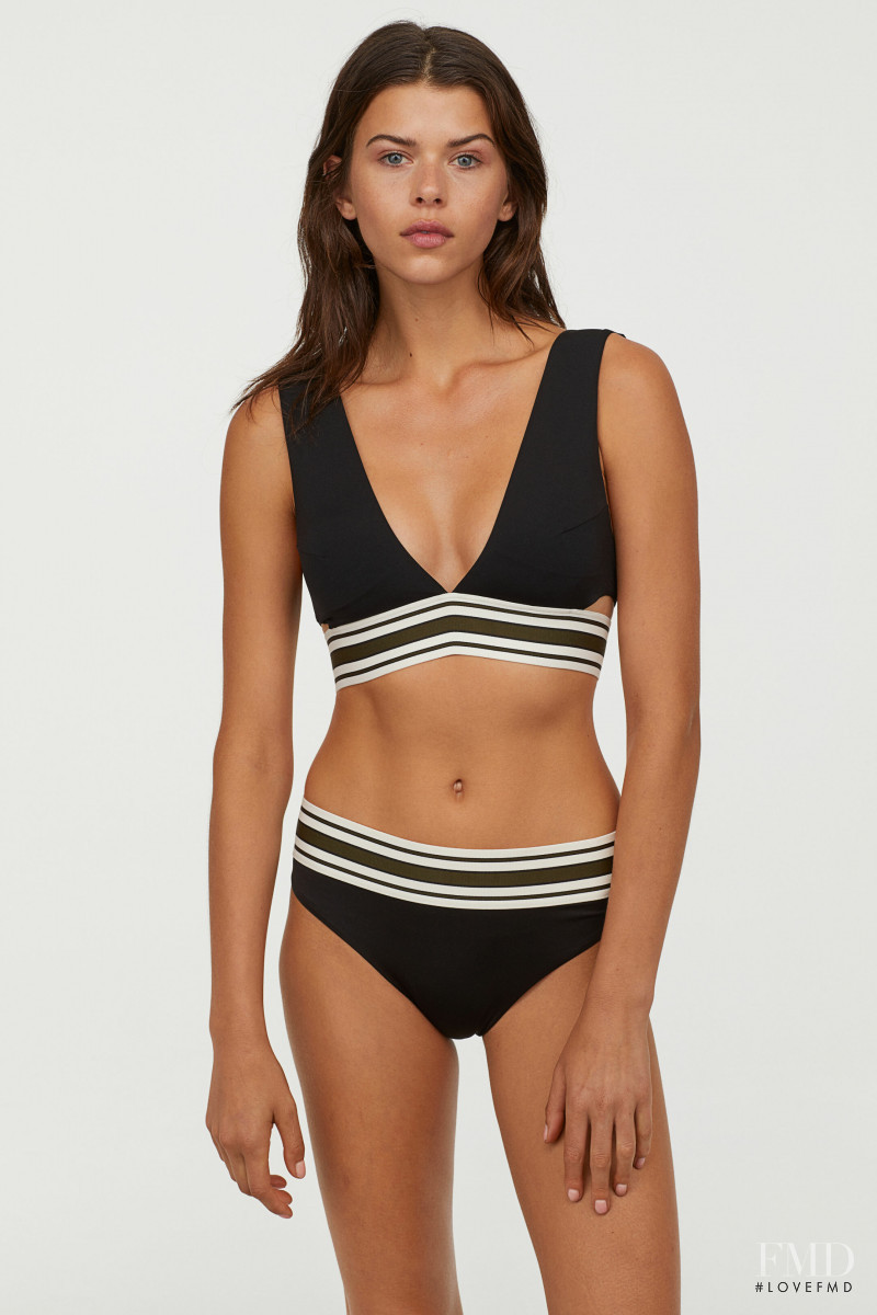 Georgia Fowler featured in  the H&M Swimwear catalogue for Spring 2019