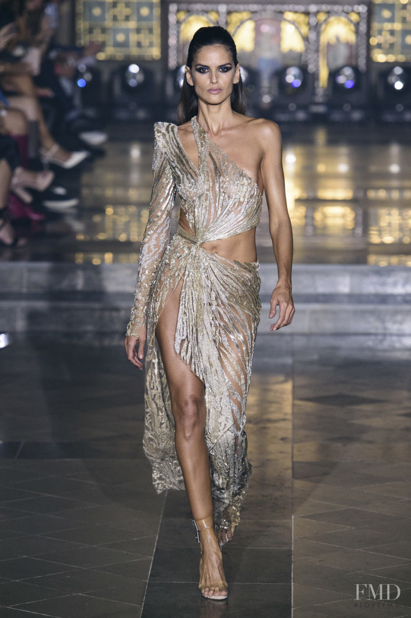 Izabel Goulart featured in  the Julien Macdonald fashion show for Spring/Summer 2019