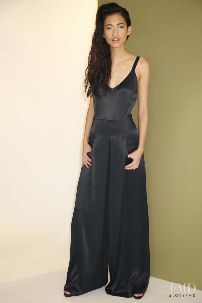 Karmay Ngai featured in  the Tracy Reese fashion show for Pre-Fall 2014