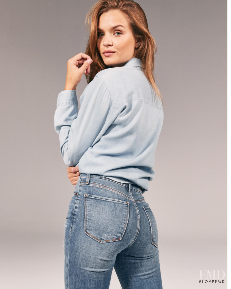 Josephine Skriver featured in  the Abercrombie & Fitch catalogue for Autumn/Winter 2019