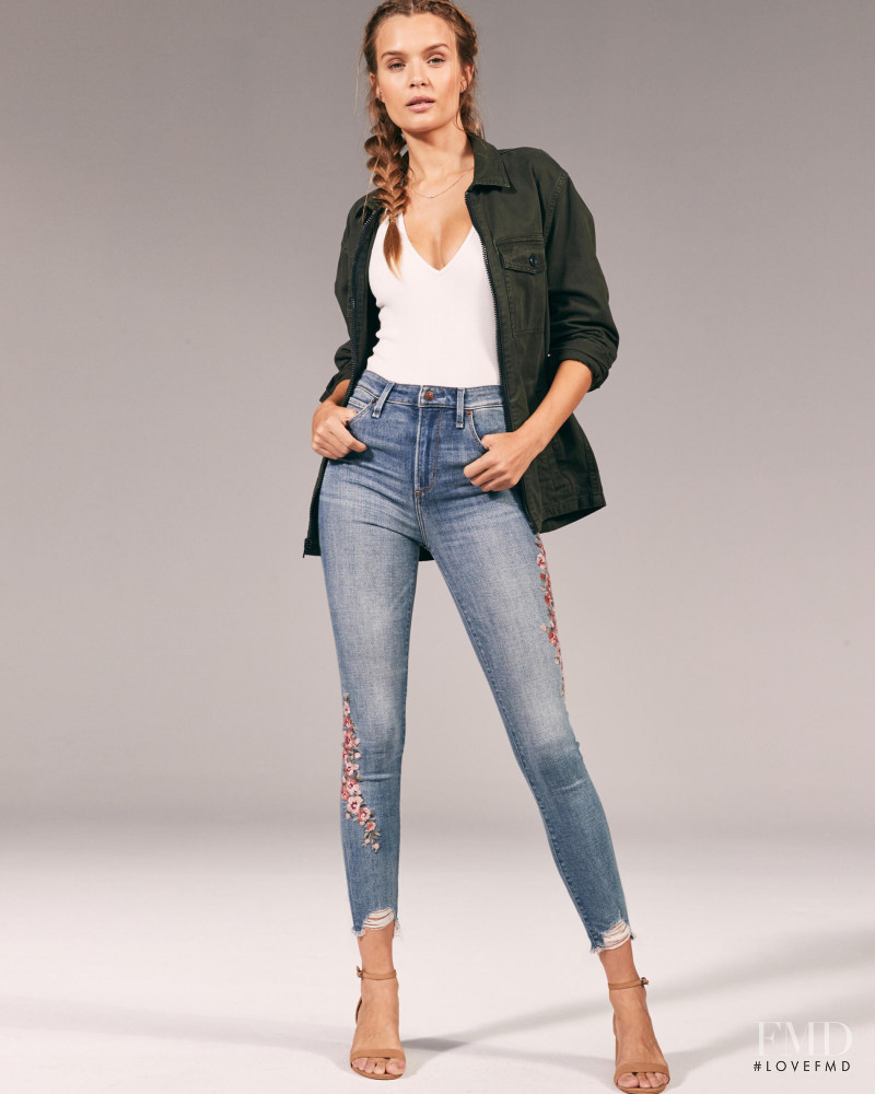 Josephine Skriver featured in  the Abercrombie & Fitch catalogue for Autumn/Winter 2019