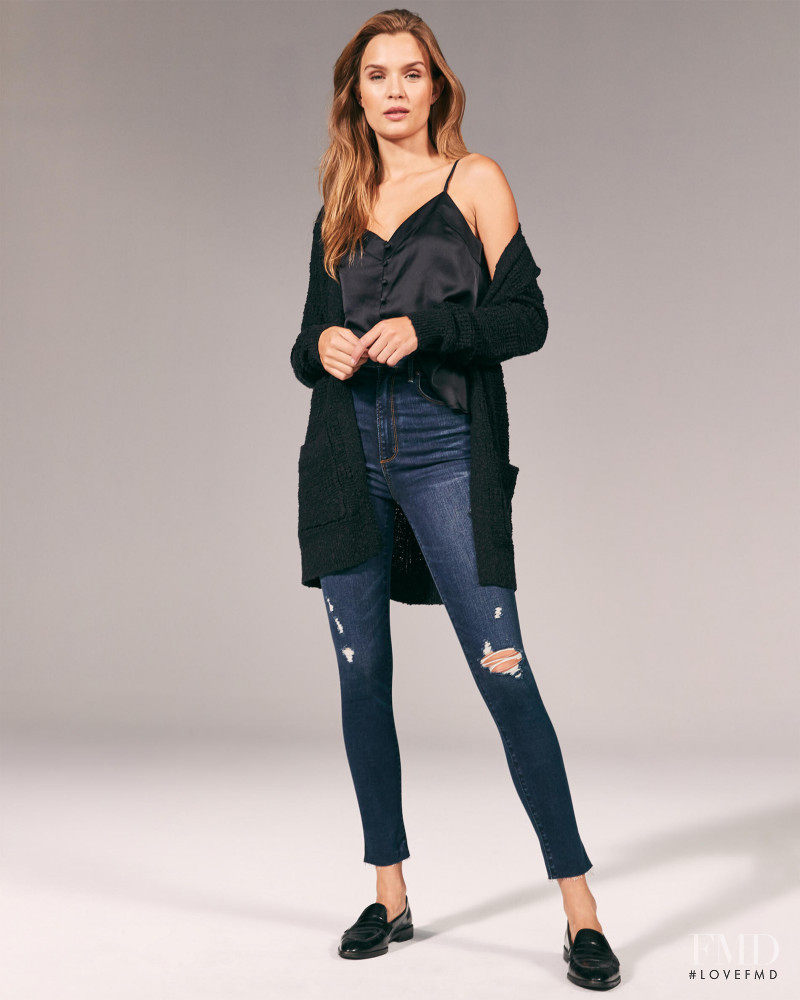 Josephine Skriver featured in  the Abercrombie & Fitch catalogue for Autumn/Winter 2019