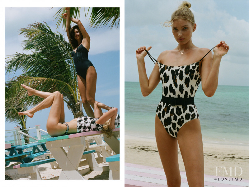 Elsa Hosk featured in  the Solid & Stripped lookbook for Spring/Summer 2019