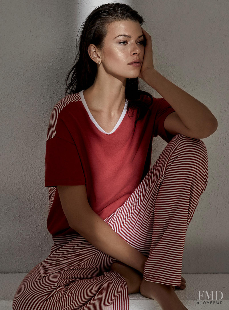 Georgia Fowler featured in  the Simons - La Maison Simons lookbook for Spring/Summer 2019
