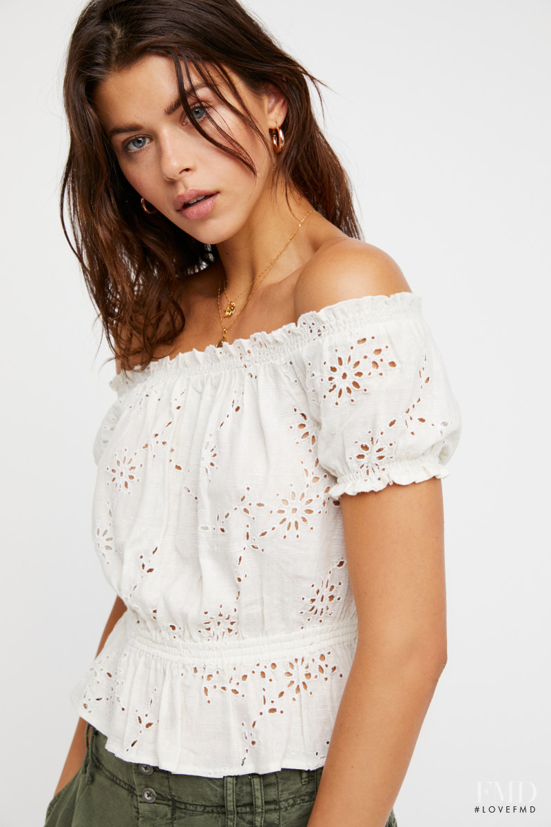 Georgia Fowler featured in  the Free People catalogue for Spring/Summer 2018