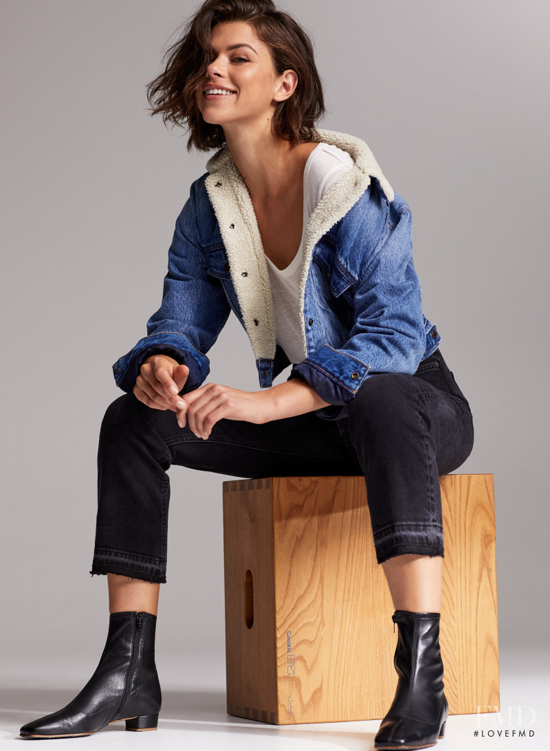 Georgia Fowler featured in  the Aritzia catalogue for Autumn/Winter 2019