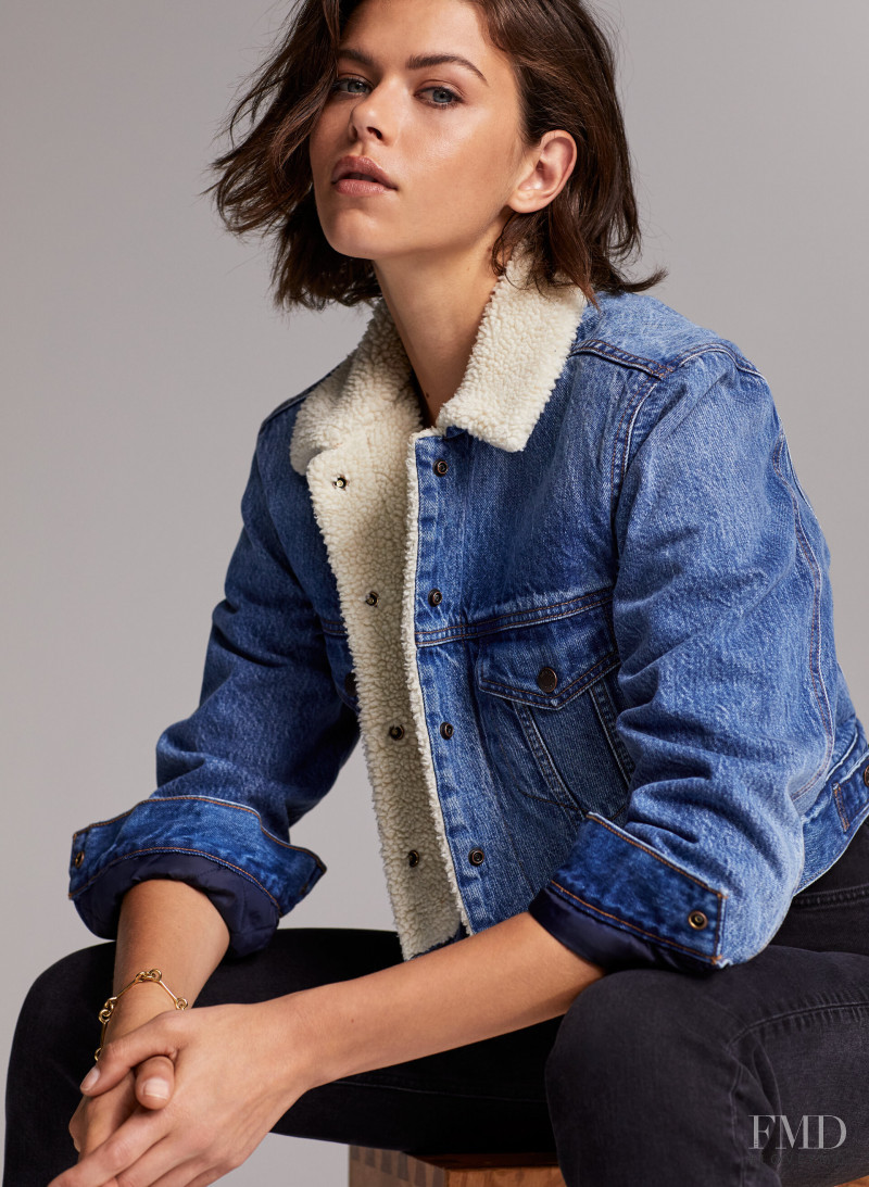 Georgia Fowler featured in  the Aritzia catalogue for Autumn/Winter 2019