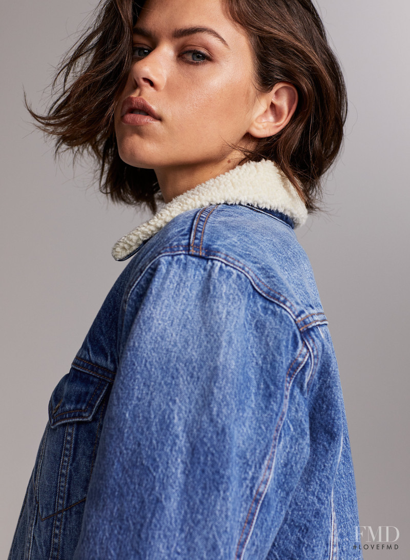 Georgia Fowler featured in  the Aritzia catalogue for Autumn/Winter 2019