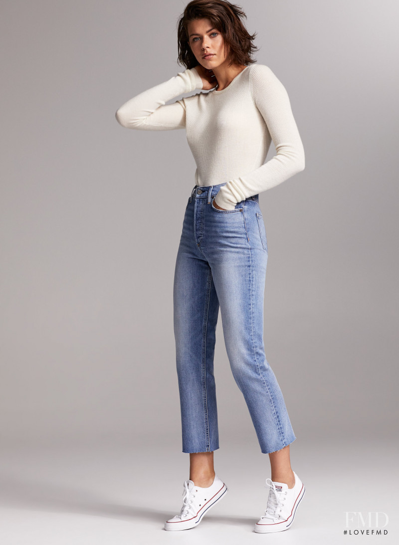 Georgia Fowler featured in  the Aritzia catalogue for Autumn/Winter 2019