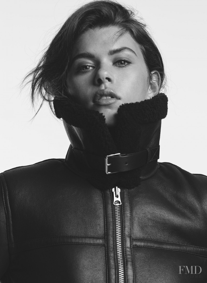 Georgia Fowler featured in  the Aritzia catalogue for Autumn/Winter 2019