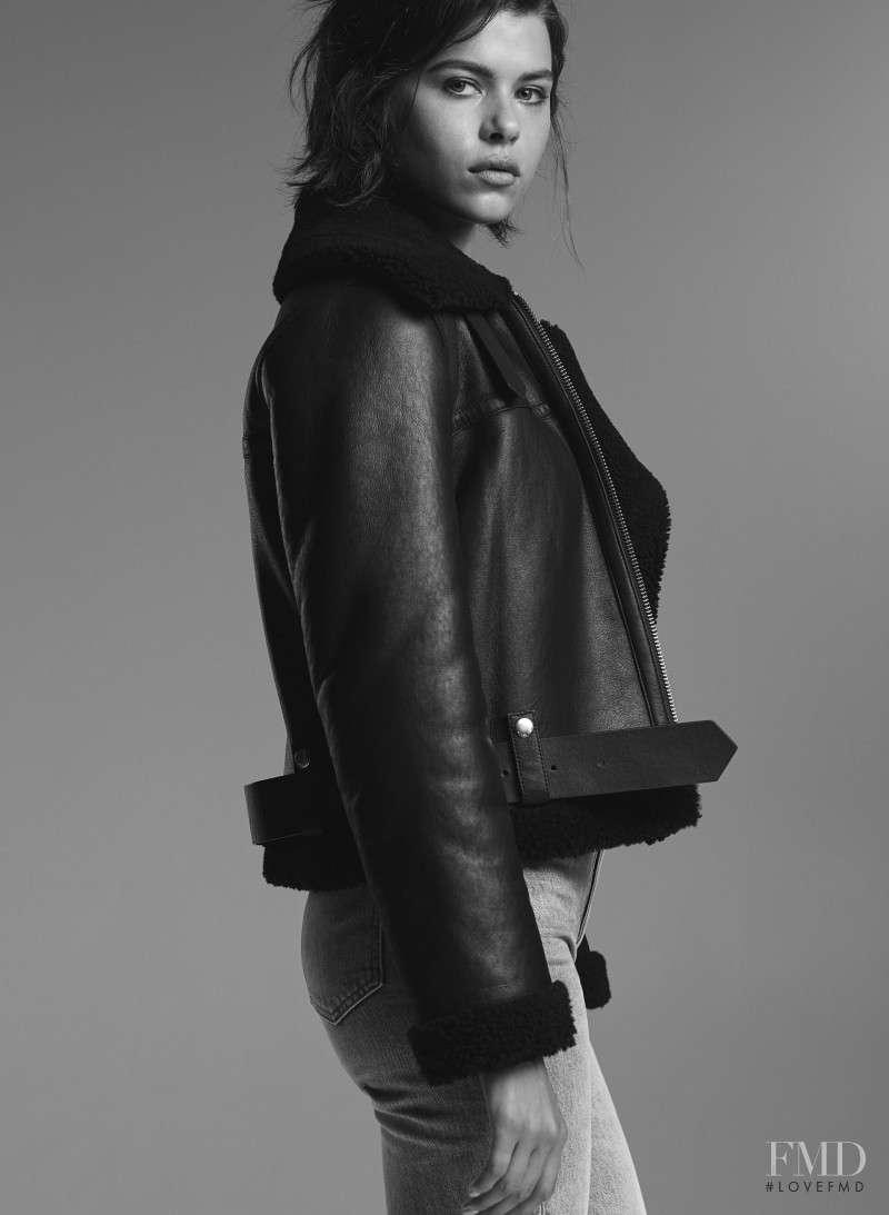 Georgia Fowler featured in  the Aritzia catalogue for Autumn/Winter 2019