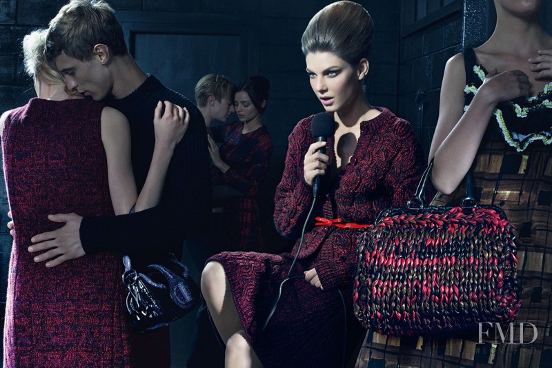 Angela Lindvall featured in  the Prada advertisement for Autumn/Winter 2010