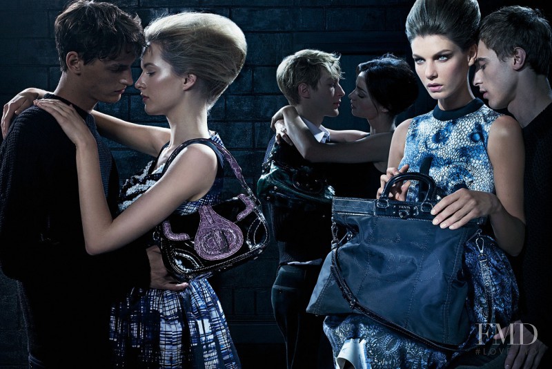 Angela Lindvall featured in  the Prada advertisement for Autumn/Winter 2010
