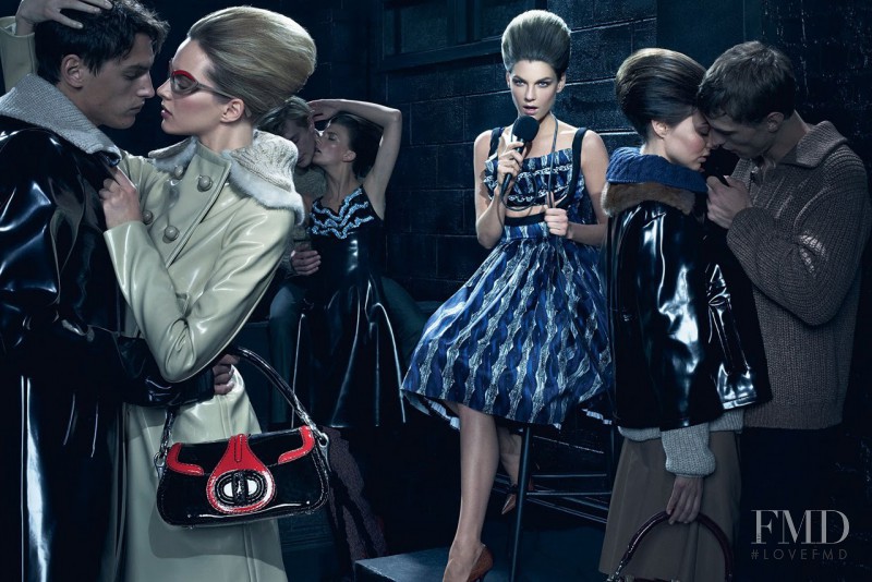 Angela Lindvall featured in  the Prada advertisement for Autumn/Winter 2010